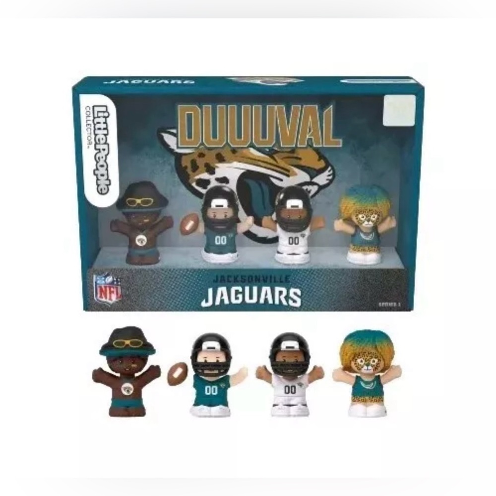NIB Jacksonville Jaguars Duuuval Figurine Set